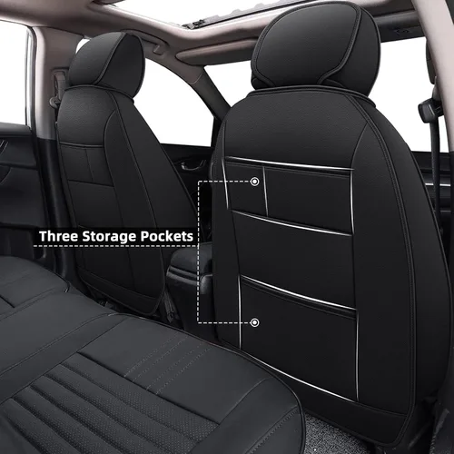Miniatura 2 de Fundas de asiento para Honda Civic de 10ª generación 2016-2025 - 11ª generación - Fundas de asiento de automóvil de cuero de lujo impermeables 1:1