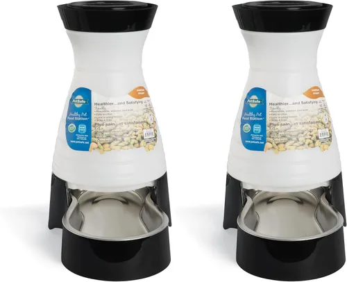 Miniatura 6 de Estación de comida PetSafe para perros y gatos con tazón de acero inoxidable, Blanco