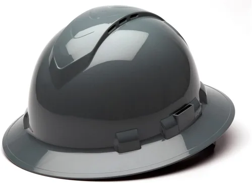 Miniatura 16 de Texas America Safety Company Casco duro RIDGELINE de ala completa con ajuste de perilla de 6 puntos y bolsa Azul ventilado