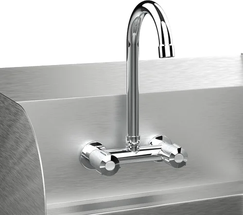Miniatura 7 de Bonnlo Fregadero de acero inoxidable mejorado para lavado a mano con protector de salpicaduras lateral, fregadero utilitario de montaje en pared