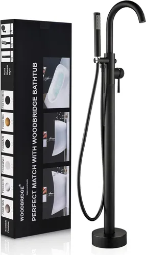 Miniatura 15 de WOODBRIDGE F0006 MBRD grifo, (L) 10 3/4" x (W) 6-1/4" x (H) 43-7/8, negro mate Mate negro