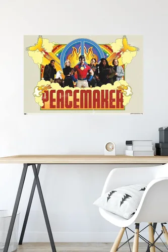 Miniatura 4 de DC Comics TV Peacemaker - Póster de pared grupal, 34 pulgadas de largo x 22.4 pulgadas de ancho, versión premium sin marco
