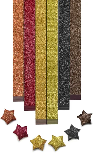 Miniatura 11 de FoDau770 Tiras de papel de estrella de color sólido, 1080 hojas de papel de estrella de origami para manualidades, regalo, proyecto de bricolaje, 10