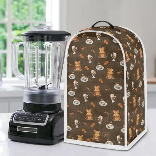 Miniatura 25 de Aztec Cow - Funda para batidora de girasoles con mango superior, ligera, lavable, para cocina, cafetera, decoración de procesadores de alimentos