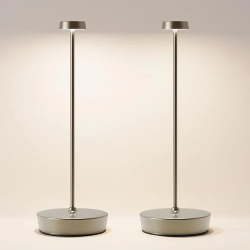 Miniatura 14 de Paquete de 2 lámparas de mesa LED inalámbricas, luz de mesa recargable, lámpara de mesa regulable de 3 colores, luz de mesa portátil