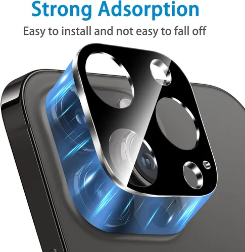 Miniatura 4 de Dengduoduo Paquete de 3 protectores de lente de cámara para iPhone 11 Pro de 5.8 pulgadas y iPhone 11 Pro Max de 6.5 pulgadas, vidrio templado