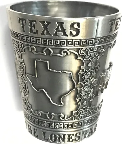 Miniatura 9 de States Souvenir Metal Shot - Texas, Nashville, Indiana, Iowa, St. Louis, Chicago, Kentucky, Ohio, Illinois, chupito de metal coleccionable