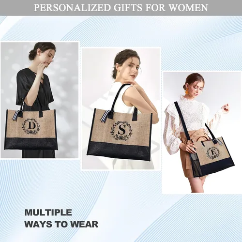 Miniatura 45 de BeeGreen Bolsa personalizada para mujeres, mamá, profesora, amigas, hermana, bolsas de regalo con bolsa de Comestic