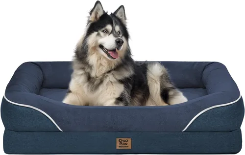 Miniatura 13 de Cama ortopédica grande lavable para perros, sofá XL para perros, cama de cuatro lados para perros, impermeable, antideslizante, para perros de gran