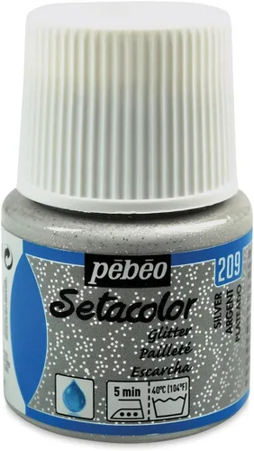 Miniatura 50 de Pebeo Setacolor - Pintura para tela (opaca, 45 ml), color dorado perla