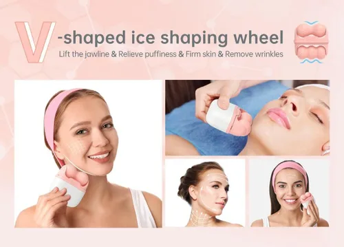 Miniatura 4 de Deashun Rodillo de hielo 2 en 1 para ojos faciales, rodillo masajeador facial para hinchazón ocular, reduce arrugas, alivia migrañas y lesiones