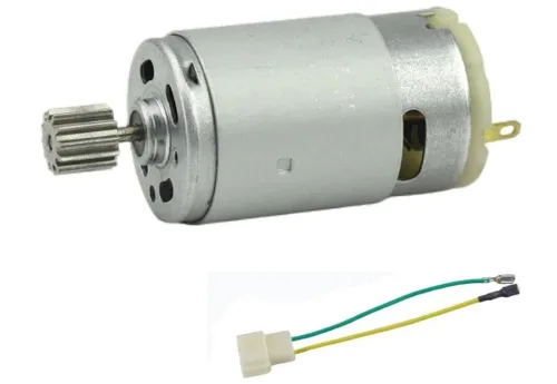 Miniatura 11 de CHANCS RS390 Motor eléctrico DC 6V 14000RPM 12 engranajes motor para coche de juguete accesorio de tres ruedas motocicleta cochecito con reemplazo