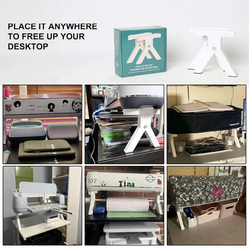 Miniatura 7 de LOPASA Patas de soporte compatibles con Cricut Maker 4,3 y Explore 4,3, Air 2, organización y almacenamiento de máquinas, accesorios de escritorio