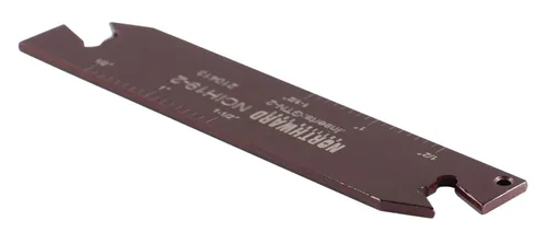 Miniatura 8 de Accusize Industrial Tools para insertos GTN-2, ancho 0.087–0.094 pulgadas, altura 0.75 pulgadas, NCIH19-2 Hoja ajustable de parada positiva