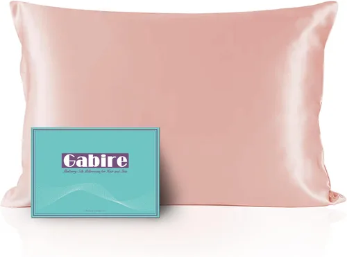 Miniatura 10 de Gabire Funda de almohada de seda de morera para cabello y piel, evita el acné, fundas de almohada de seda real de ambos lados, funda de almohada