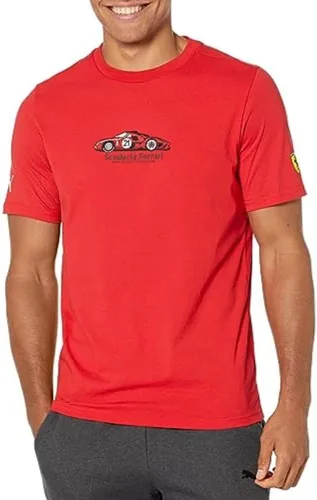 Miniatura 2 de PUMA Scuderia Ferrari Race All Over Print Cuello Redondo Manga Corta Casual Tops Casual Tops Casual Rosso Corsa