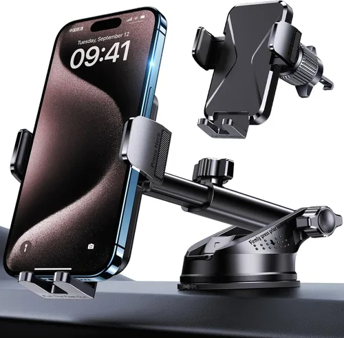 Miniatura 8 de DOLYOFG Soporte de Teléfono para Coche, [Succión de Grado Militar y Base Super Resistente] Montura Universal para Teléfono de 3 en 1