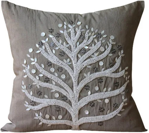 Miniatura 9 de The HomeCentric Fundas de almohada, fundas de cojín decorativas marrones para sofá de 16 x 16 pulgadas (15.7 x 15.7 in), cojines jacquard, 7. Marrón