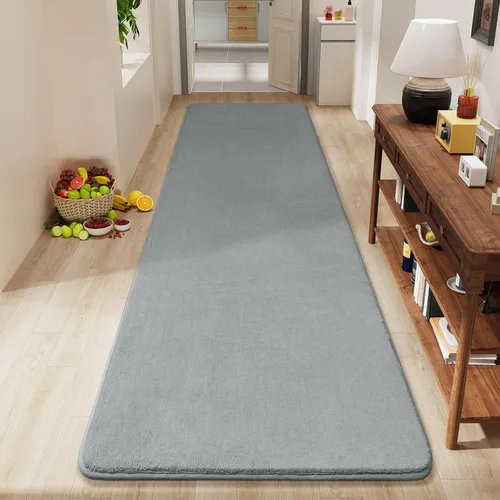 Miniatura 21 de Amearea Alfombras Modernas de Área para Dormitorio Sala de Estar, 4x6 Pies Gris Alfombra de Espuma Viscoelástica Engrosada, Alfombras Mullidas