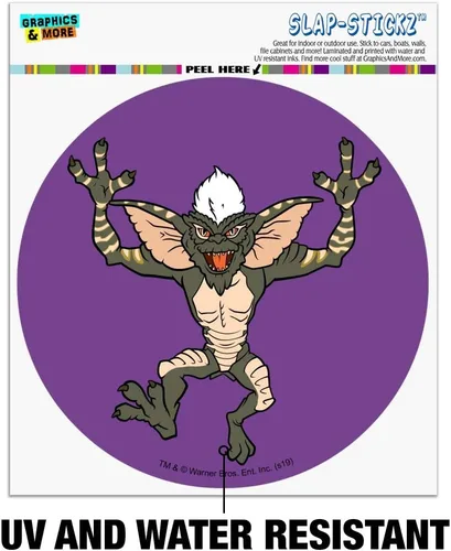 Miniatura 2 de Gremlins Stripe Automotive Car Window Locker Circle Bumper Sticker