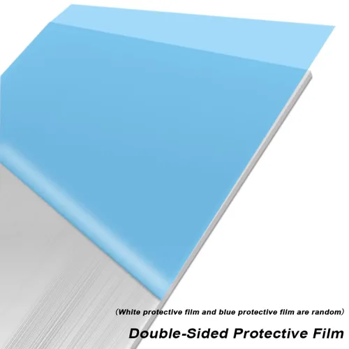Miniatura 2 de 1 pieza de chapa de aluminio 6061 T651 de 6 x 12 x 1/8 pulgadas (0.12 pulgadas), placa de aluminio delgada plana cubierta con película protectora