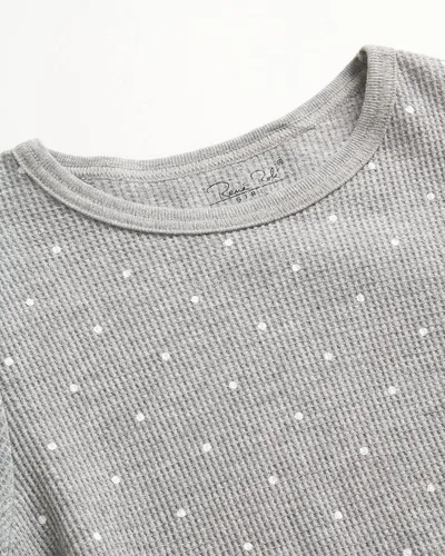 Miniatura 29 de Rene Rofe Girls' Thermal Underwear Set - 2 Piece Waffle Knit Top and Long Johns (2T-16)
