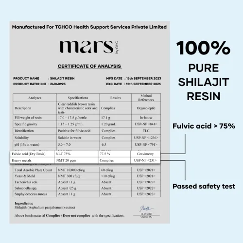 Miniatura 4 de Mars Pure Himalayan Shilajit Gold Resina - Paquete de 3