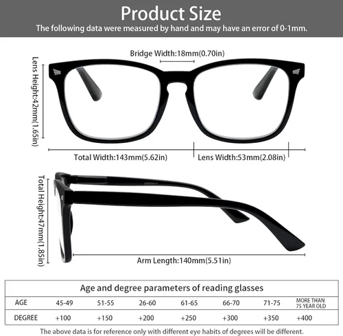 Miniatura 2 de Paquete de 5 lentes de lectura con bloqueo de luz azul, lectores de bisagra de resorte para mujeres y hombres, anteojos nerd con filtro anti rayos