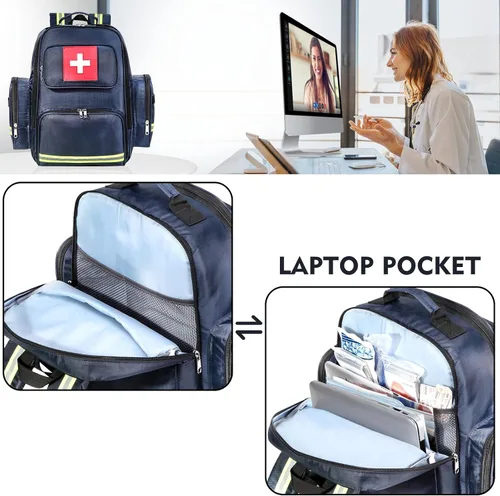 Miniatura 2 de Gatycallaty Mochila de primeros auxilios Medical Emt First Responder Bag Empty Ems Emergencia Hogar Salud Senderismo Trauma Viajes Camping marino