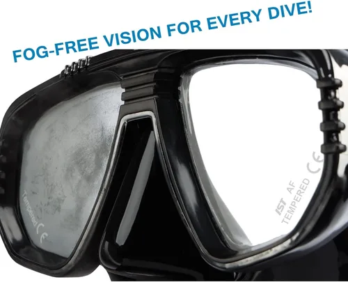 Miniatura 3 de IST MP203 Hunter Twin Tinted Lens Low Volume Buceo Snorkeling Máscara de Pesca Submarina