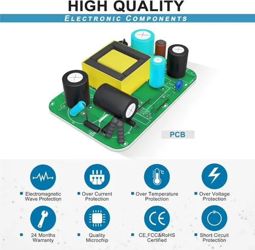 Miniatura 3 de Adaptador de CA a CC de 9 V para bomba Medela en estilo extractores de leche avanzados - Reemplazo para modelos #9207010 Cable de fuente