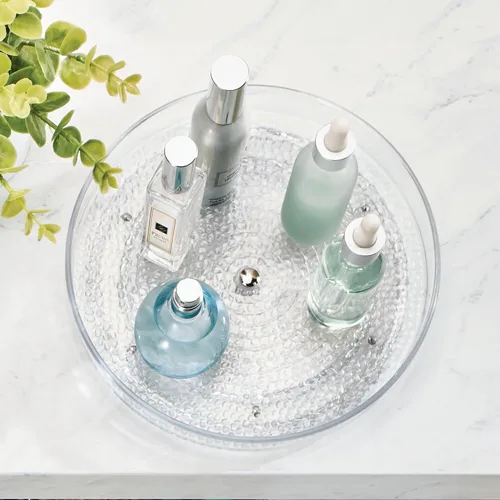 Miniatura 7 de iDesign The Rain Collection Lazy Susan Organizador Giratorio, 9" x 9" x 1.5", Transparente