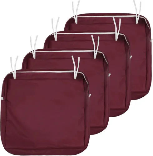 Miniatura 32 de NettyPro Fundas de Cojines de Asiento de Repuesto para Sillas de Patio, Resistentes al Agua con Protección UV, Fundas Deslizantes para Cojines
