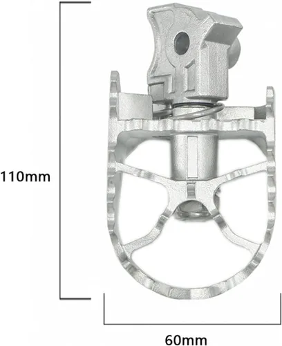 Miniatura 2 de Estriberas reposapiés para B&MW F800GS F700GS G650GS F 800 700 650 F800 F700 F650 para GS motocicleta Estriberas delanteras Estriberas de conductor