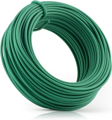 YDSL Alambre Suave para Plantas de 66 Pies, Ataduras de Jardín Verdes con Giro para Plantas, Organización de Oficina y Hogar (Diámetro - 2.5MM)