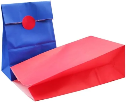 Miniatura 10 de MORANTI Bolsas de regalo pequeñas marrones de 5.1 x 3.1 x 9.4 pulgadas para actividades navideñas, cumpleaños, boda, fiesta (marrón, 24 unidades)