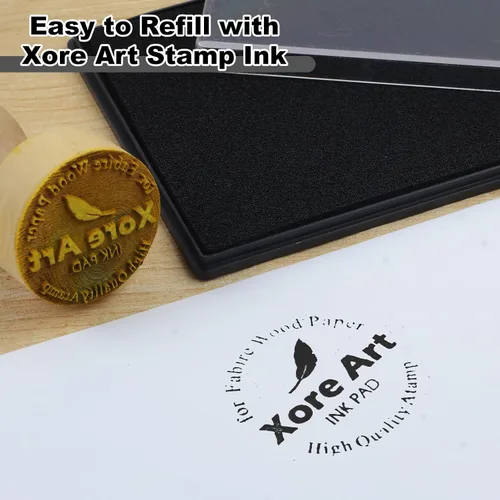 Miniatura 4 de Almohadilla grande de tinta de 5"x4" lavable para sellos, almohadilla de tinta para huellas de manos y pies de bebé con recarga premium de 30ml