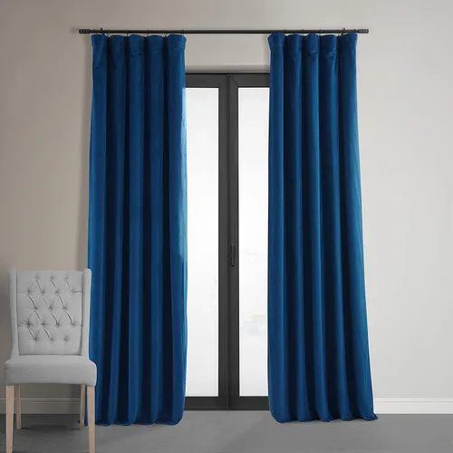 Miniatura 19 de HPD Half Price Drapes Cortinas Opacas Térmicas de Terciopelo Signature para Sala de Estar de 63 Pulgadas de Largo (1 Panel) con Bolsillo para Barra