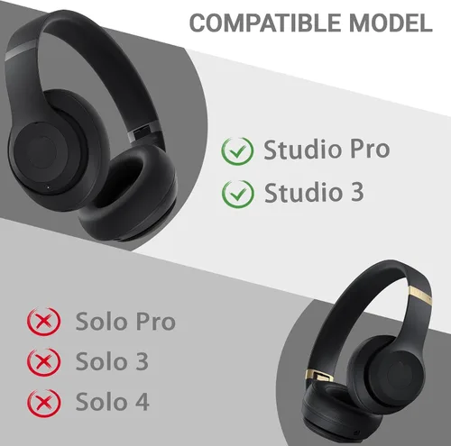 Miniatura 2 de Studio Pro - Diadema y bisagra de repuesto para auriculares Beats Studio Pro, kit de reparación duradero, juego de piezas de diadema de bisagra