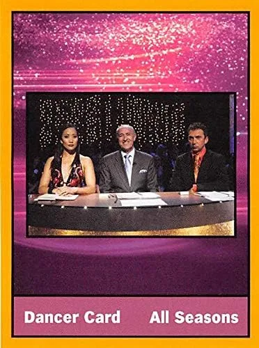 Bailando con las estrellas Judges Carrie Ann Inaba Len Goodman Bruno Tonioli tarjeta de juego comercial #49 Tamaño 3x4 pulgadas Puntuación