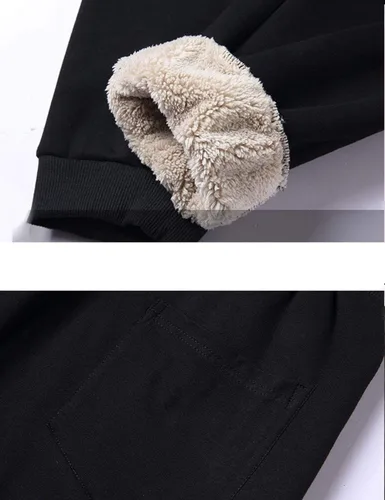 Miniatura 5 de Yeokou Pantalones deportivos térmicos de forro polar con forro polar para hombre
