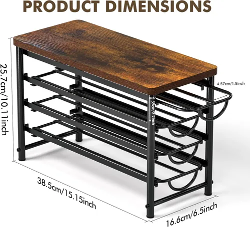 Miniatura 3 de HFHOME Soporte para cápsulas de café con parte superior de madera, compatible con K-Cups, cajón de almacenamiento de cápsulas de café de 4 niveles