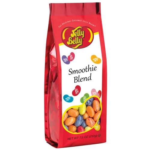 Jelly Belly Mezcla de licuado de frutas (Smoothie Blend) de gomitas Jelly Beans - Bolsa de regalo 7.5 oz (212 g) - Auténticas y oficiales,