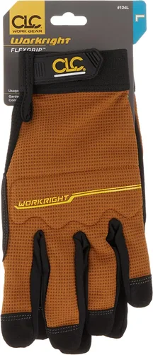 Miniatura 3 de Custom Leathercraft CLC 124L FLUZ FLEX TRABAJE GUANTES DE TRABAJO, RESERVANTE RESERVANTE, DESEGURACIÓN ANTIGUCIDAD, DURANTE, ESTÁNDA, EXCELENTE AÑO