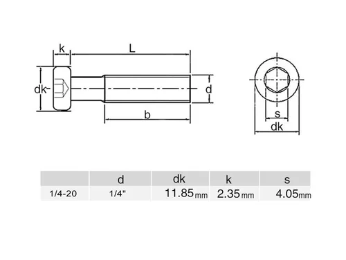 Miniatura 4 de 10 Uds. 1/4-20 x 1-1/2 pulgadas Remache avellanado Tornillos de conexión de acero inoxidable 304