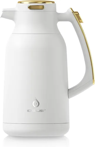 Miniatura 14 de IDEUS Jarra térmica para café 68oz (2,000ml), Jarra de acero inoxidable de doble pared aislada al vacío, Jarra de agua, servidor de café