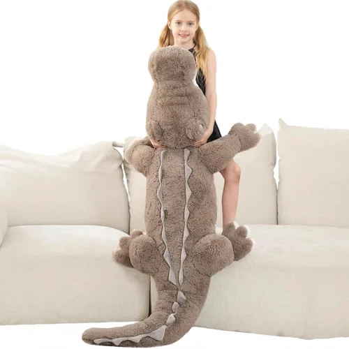 Miniatura 15 de MorisMos Peluche de tiburón gigante de 39 pulgadas, almohada grande de peluche de tiburón para niños, novia, color azul Tiburón azul 39