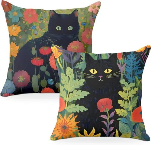 Miniatura 11 de 2 piezas de fundas de almohada de 18 x 18 pulgadas, fundas de almohada de estilo coqueto, fundas de almohada decorativas con arco rosa, fundas