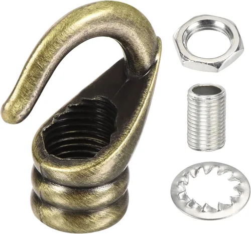 Miniatura 6 de YOKIVE 2 ganchos de techo de aleación M10, colgador de accesorios colgantes galvanizados Lámpara de araña colgante, ideal para el hogar