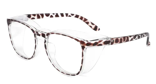 Miniatura 3 de Alsenor Gafas de seguridad antiniebla, gafas protectoras con bloqueo de luz azul, antipolvo, protección UV, para hombres y mujeres (nuevo leopardo)